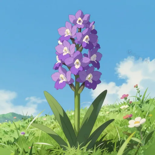 purple-hooded orchis