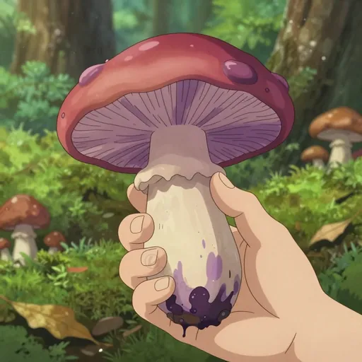 purple-staining cortinarius