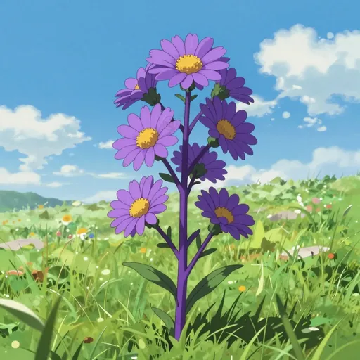 purple-stemmed aster