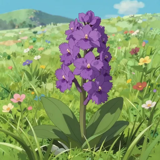 purple fringeless orchid