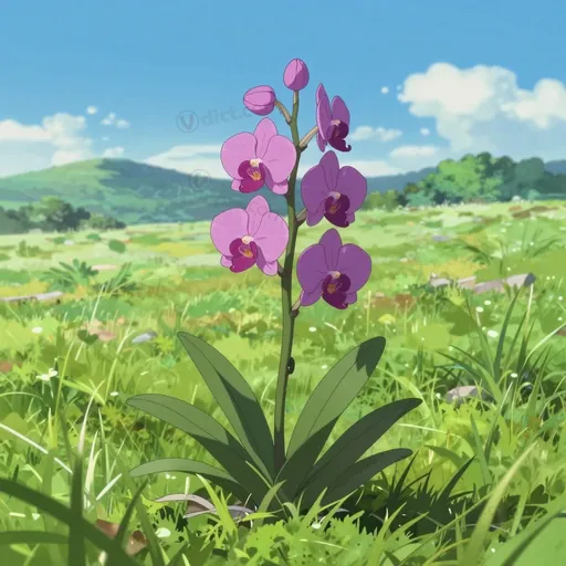 purple fringeless orchis