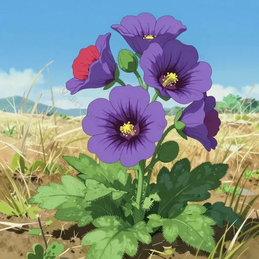 purple poppy mallow