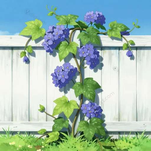purple virgin's bower