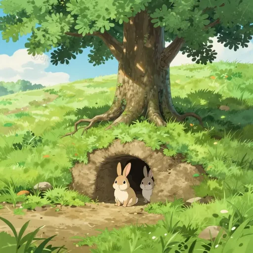 rabbit burrow