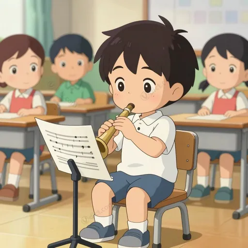 recorder player