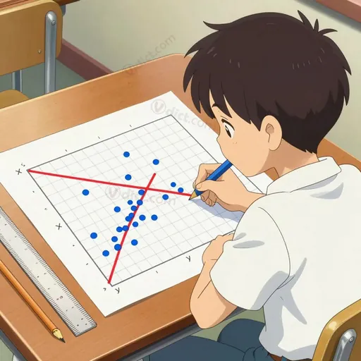 regression of y on x