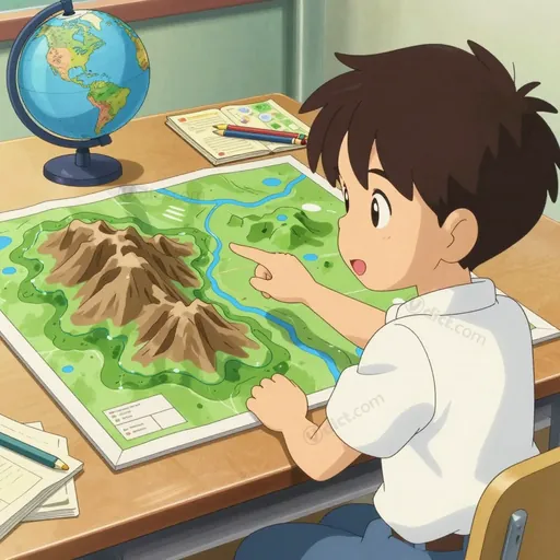 relief map