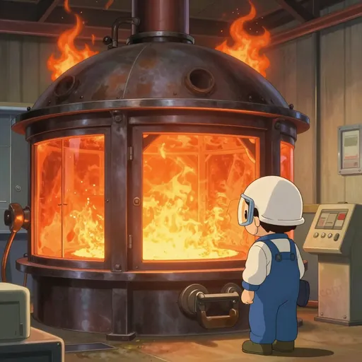 reverberatory furnace