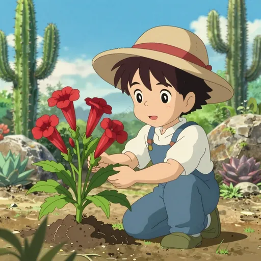 scarlet musk flower