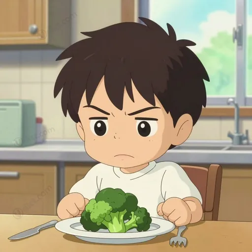 scowling