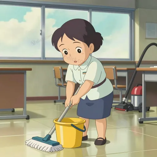 scrubwoman