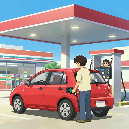 service station