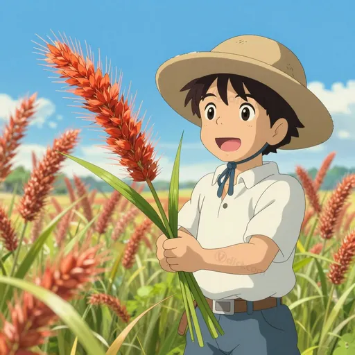 setaria italica rubrofructa