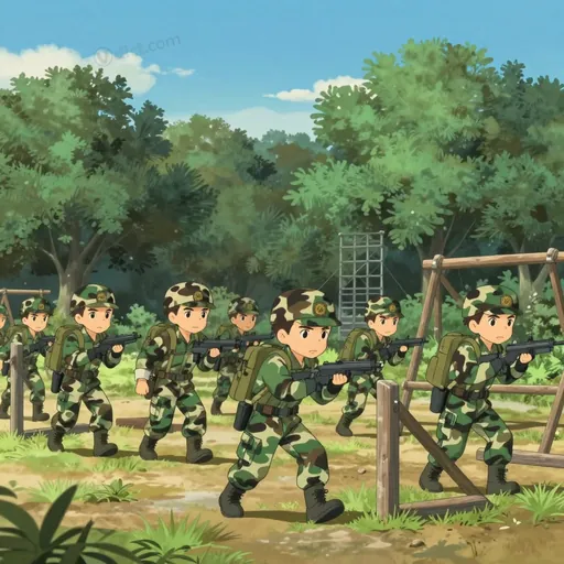 simulated military operation