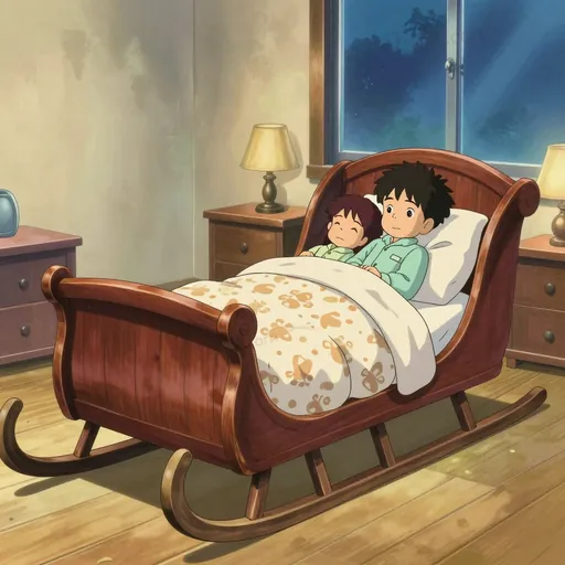 sleigh bed
