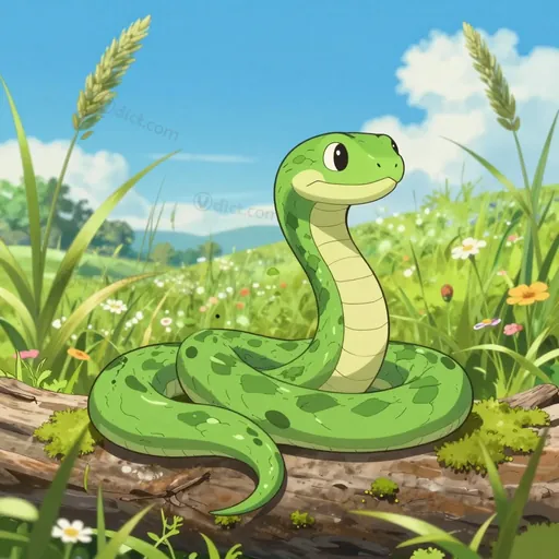 smooth green snake