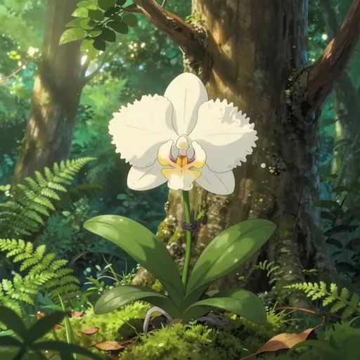 snowy orchid
