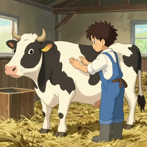 springing cow