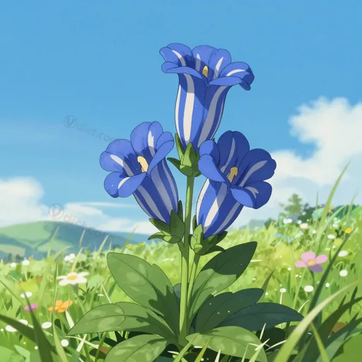striped gentian