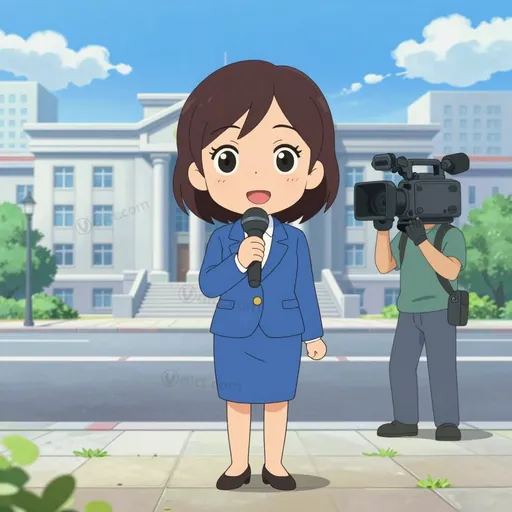 television reporter
