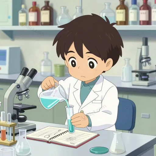 through an experiment