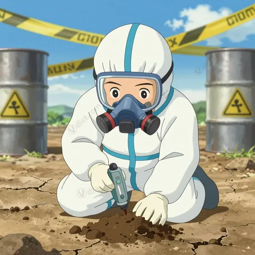toxic waste area