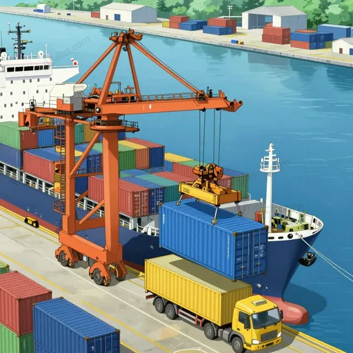 transshipment center