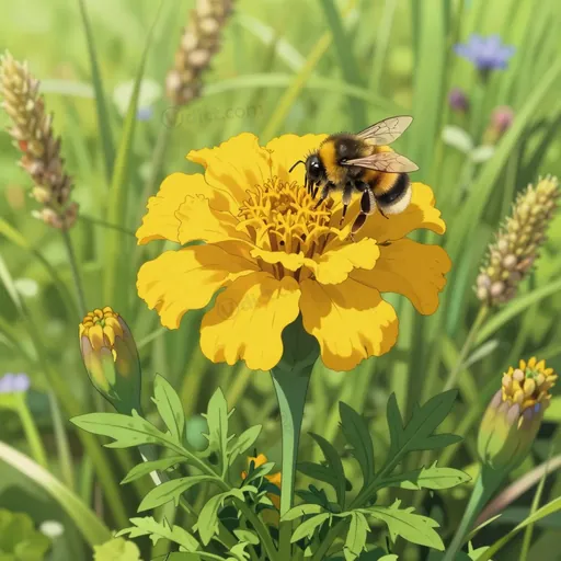 trifid bur marigold