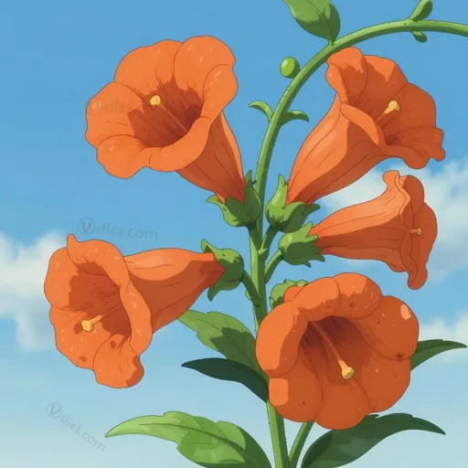 trumpet-shaped
