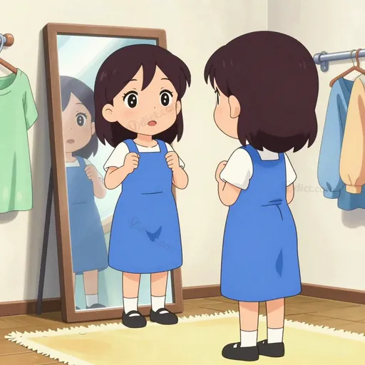 trying on
