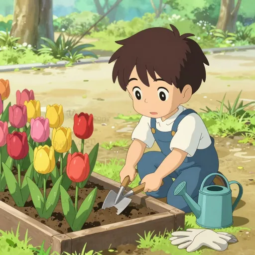 tulip bed