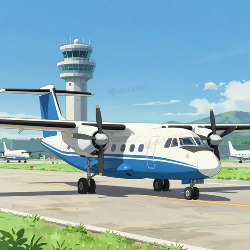 turbo-propeller plane