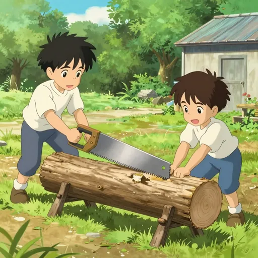 two-handed saw
