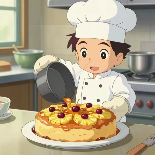 upside-down cake