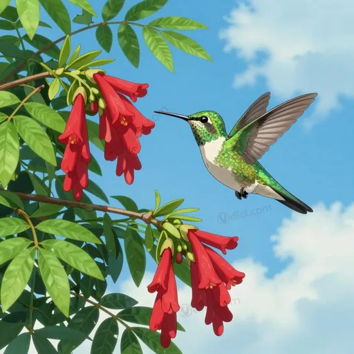 vegetable hummingbird