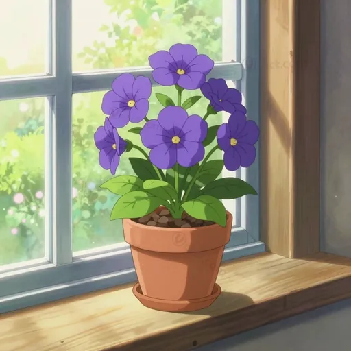 violet-flowered
