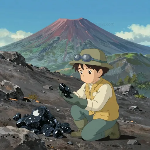 volcanic glass