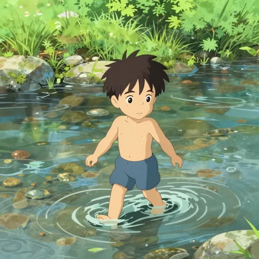 wading