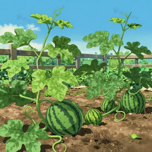 watermelon vine