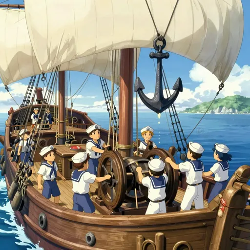 weigh anchor