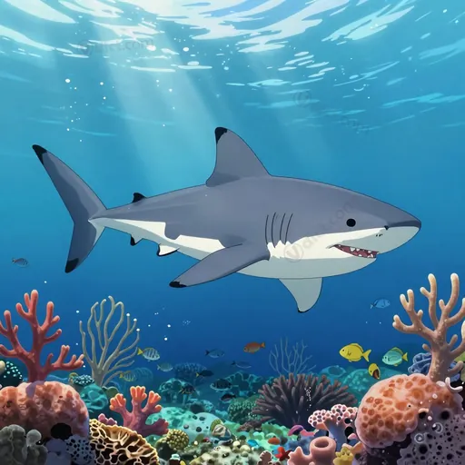 white-tipped shark