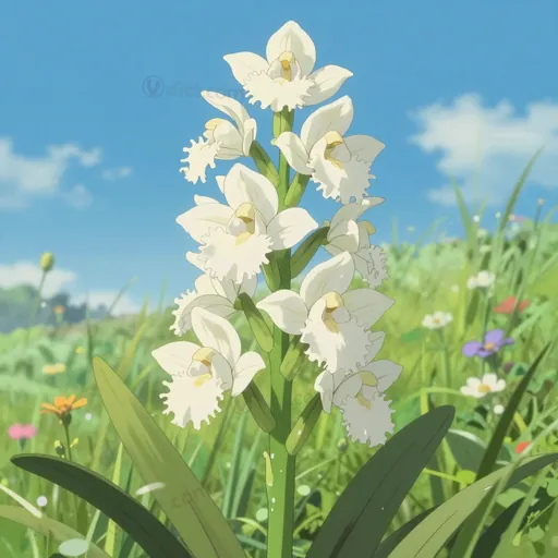 white fringed orchid
