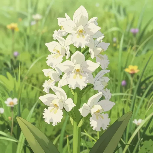 white fringed orchis