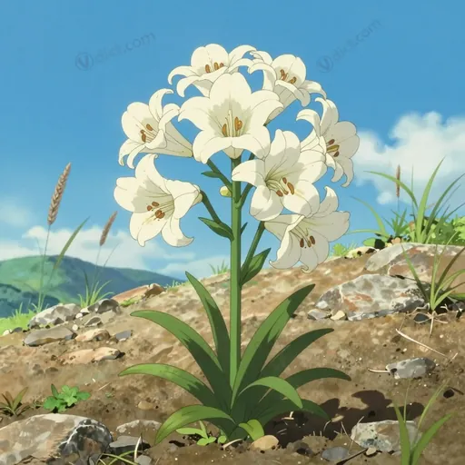 white globe lily