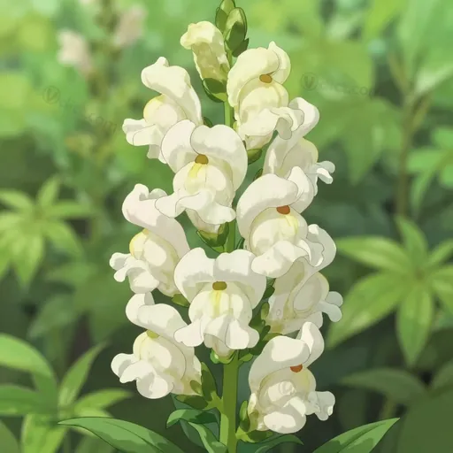 white snapdragon