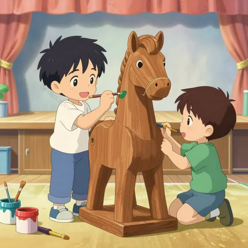 wooden horse