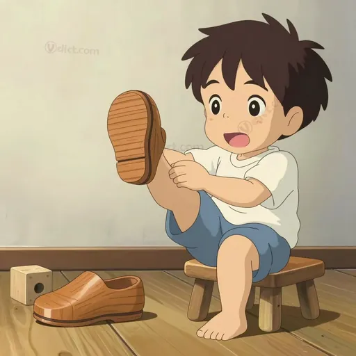 wooden shoe