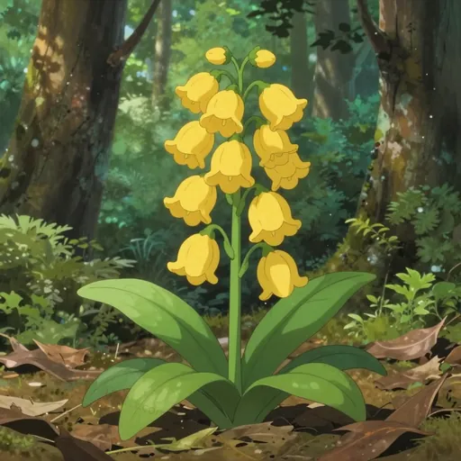 yellow clintonia
