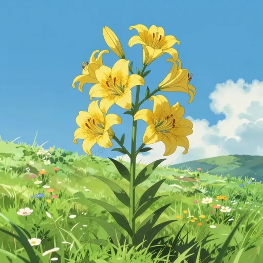 yellow globe lily