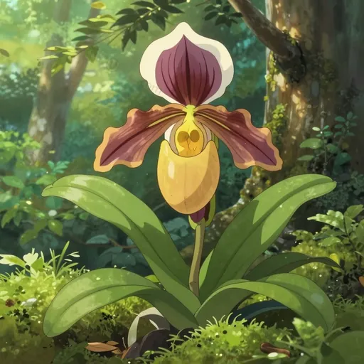 yellow lady's slipper